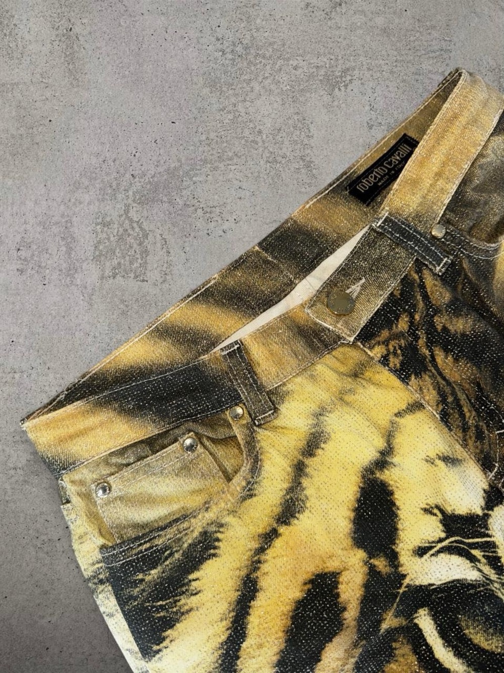 Roberto Cavalli 2003 Iconic Tiger Jeans - Picture 3 of 6